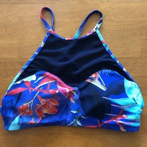 Athleta high neck bikini top size small